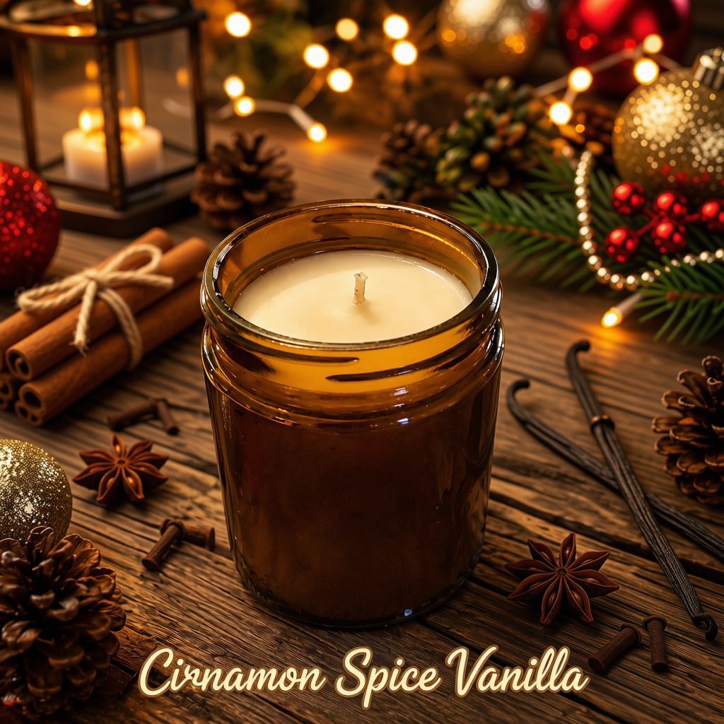 Pre Order Cinnamon Spice Vanilla Soy Wax Candle