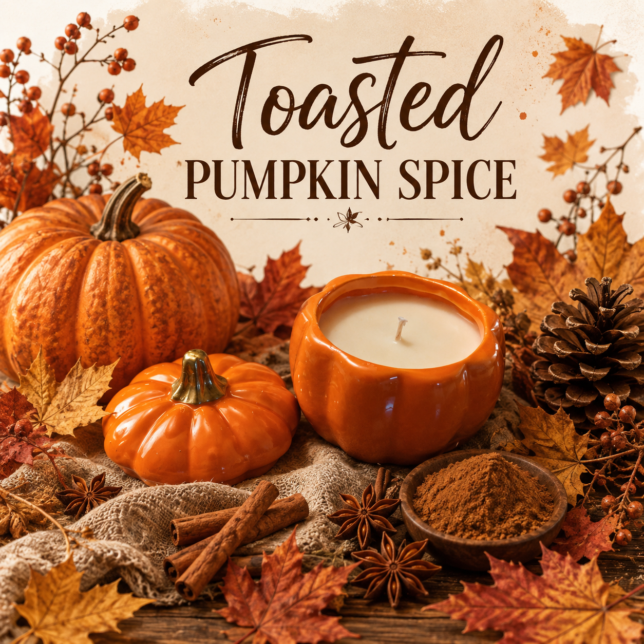 Pre Order Pumpkin Vessel Toasted Pumpkin Spice Candle