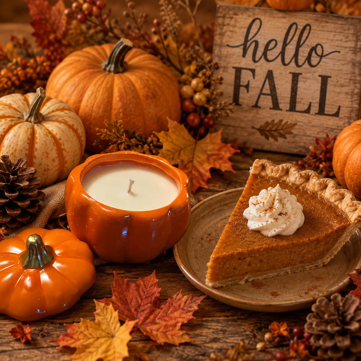Pre Order Pumpkin Vessel Pumpkin Pie Candle