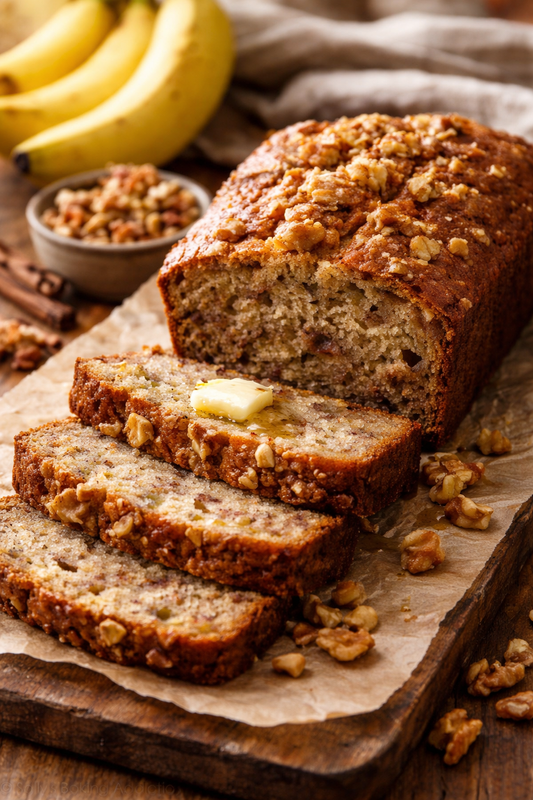 Warm Banana Nut Bread - Soy Wax Candle - 3 wick Candle